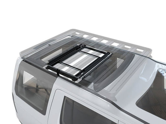 Front Runner Under Rack Table Kit for Roof Rack – Black Aluminum & Steel, 1130(L) x 750(W), Includes Table, Brackets & Latch, Heavy-Duty Design (1PC)