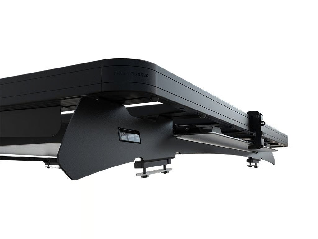 Front Runner Under Rack Table Kit for Roof Rack – Black Aluminum & Steel, 1130(L) x 750(W), Includes Table, Brackets & Latch, Heavy-Duty Design (1PC)