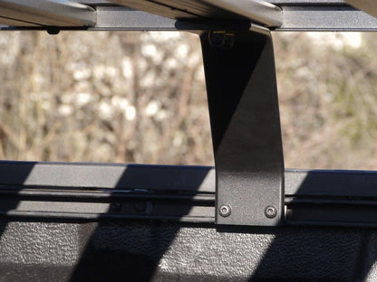 Front Runner Slimline II Load Bed Rack Kit for Truck – Fits 2007-Current Toyota Tundra CrewMax – Black Aluminum, Full-Size Cargo Rack (1PC)