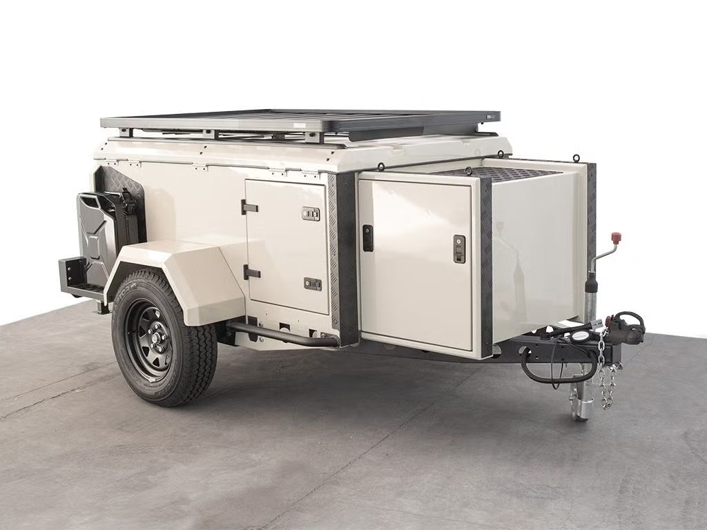 Front Runner Slimline II Rack Kit for Truck Canopy or Trailer – Fits OEM Tracks, Tall Design, 1475(W) x 2368(L), Black Aluminum