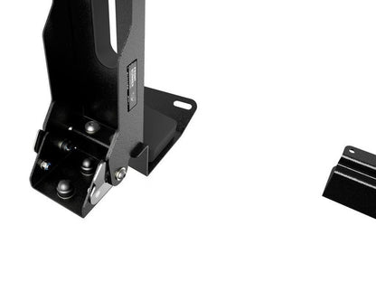 Front Runner Vertical Surfboard Carrier for Roof Rack – Fits Slimline II Racks – Black Steel, Adjustable Design with Stratchit Straps (1PC)