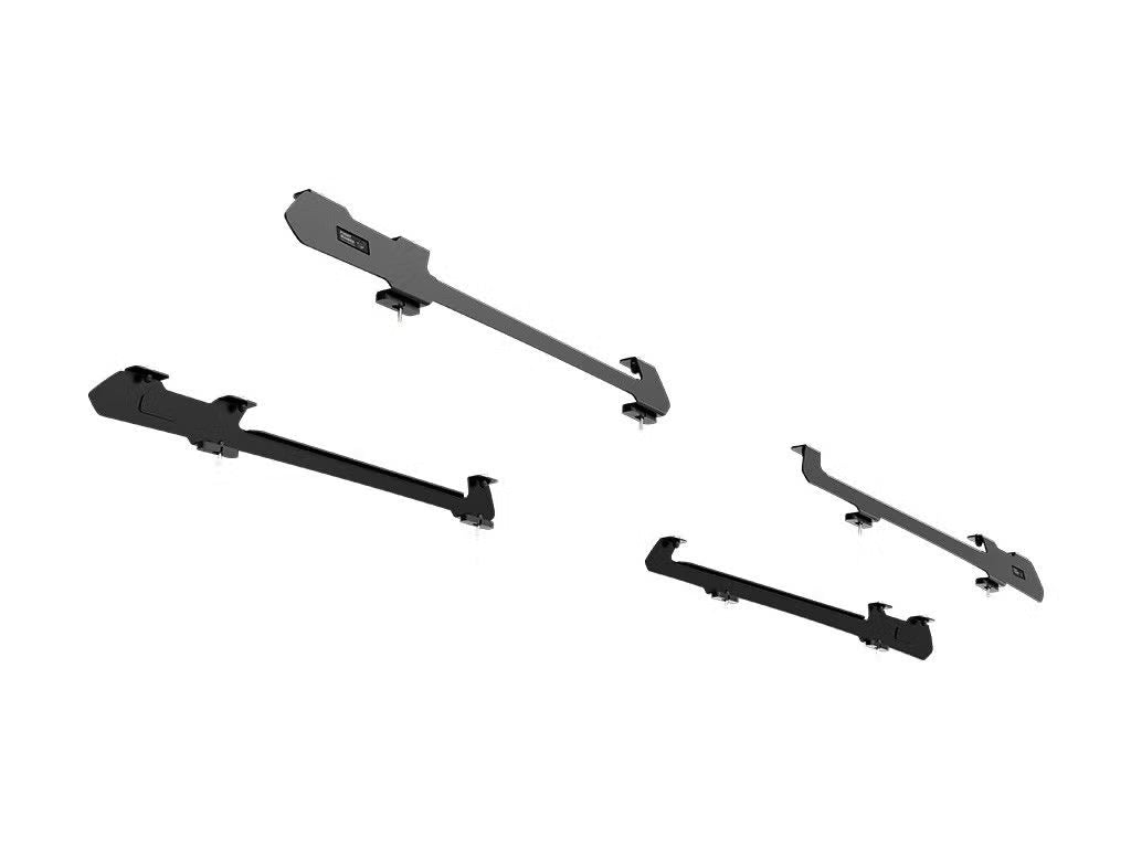 Front Runner Slimline II 1/2 Roof Rack Kit for Van – Fits 2003–2015 Volkswagen T5 Transporter SWB – Black Aluminum, No-Drill Install (1PC)
