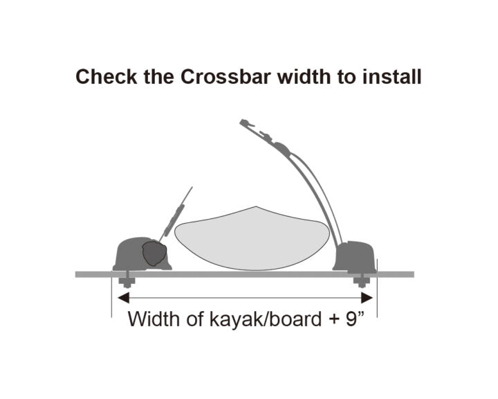 InnoRacks Universal Locker for Cars, SUVs & Pickup Trucks - Roof Rack Carrier for Kayak, SUP, Canoe & Boards - Includes Pads, Locks & Keys
