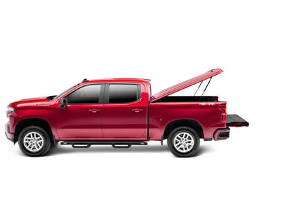UnderCover LUX Hinged Tonneau Cover 5'9" Fits 2019–25 Chevrolet Silverado 1500 - Satin Steel Metallic