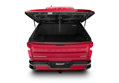 UnderCover LUX Hinged Tonneau Cover 5'9" Fits 2019–25 Chevrolet Silverado 1500 - Satin Steel Metallic
