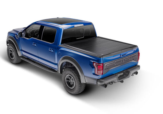 RETRAX Hard Manual Retractable Tonneau Cover Textured Black Matte 6.5 Ft Fits 2015-2020 Ford F-150