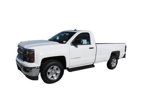 TrailFX Grated Side Step Running Board for Pickup Trucks - Fits 2007-2019 Silverado/Sierra 1500/2500/3500 HD (Black)