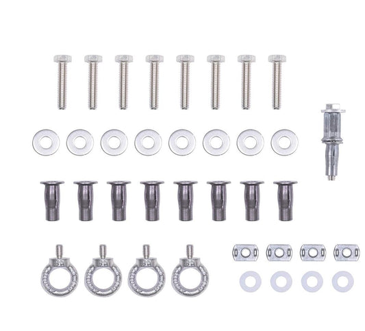 Cargo Glide, CGIK1 Bed Slide Installation Kit, Includes Grip Plus Nuts Pre-Bulbed