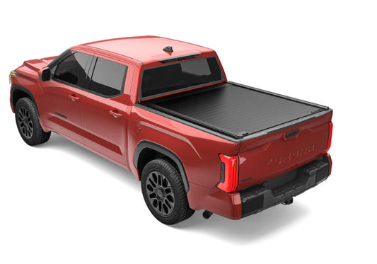Retrax Hard Manual Retractable Tonneau Cover 8 Ft Fits 2022-24 Toyota Tundra w/ Deck Rail w/o Stake Pocket