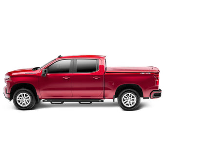 UnderCover LUX Hinged Tonneau Cover 5'9" Fits 2019–25 Chevrolet Silverado 1500 - Satin Steel Metallic