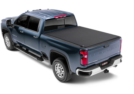 TruXedo Pro X15 Soft Roll-Up Tonneau Cover 82.2" Fits 2020-24 Silverado/Sierra 2500HD/3500HD Without MultiPro Tailgate