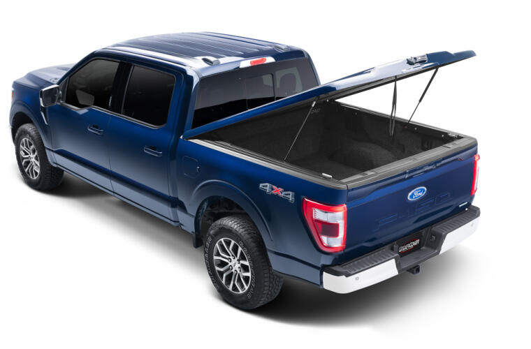 UNDERCOVER Elite LX Painted Hard Tilt-Up Tonneau Cover 67.1" Fits 2021-24 F150 (Includes Lightning) - Stone Gray