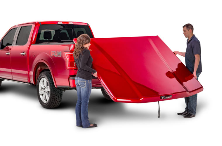 UNDERCOVER Elite LX Painted Hard Tilt-Up Tonneau Cover 5'7" Fits 2019-24 Ram - Velvet Red Pearl