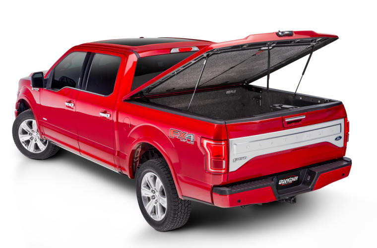UNDERCOVER Elite LX Painted Hard Tilt-Up Tonneau Cover 5'7" Fits 2019-24 Ram - Velvet Red Pearl