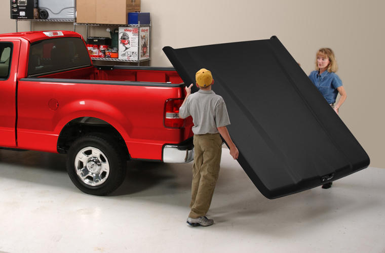 UNDERCOVER Elite Hard Tilt-Up Tonneau Cover 5'7" Fits 2015-20 Ford F-150 - Black Textured