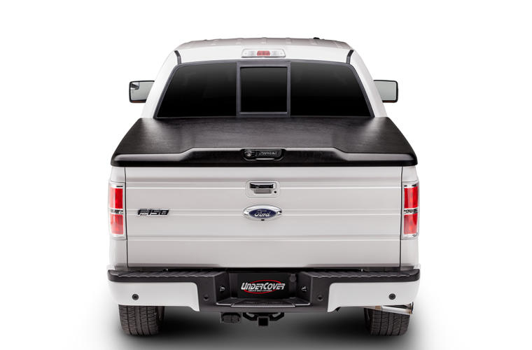 UNDERCOVER Elite Hard Tilt-Up Tonneau Cover 67.1" Fits 2021-24 Ford F150 (Includes Lightning) - Black Textured