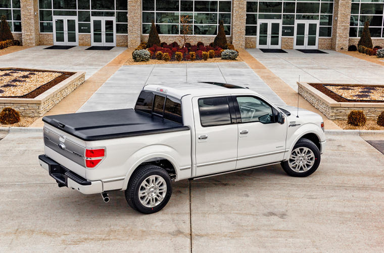 UNDERCOVER Elite Hard Tilt-Up Tonneau Cover 6'7" Fits 2021-24 Ford F150 - Black Textured